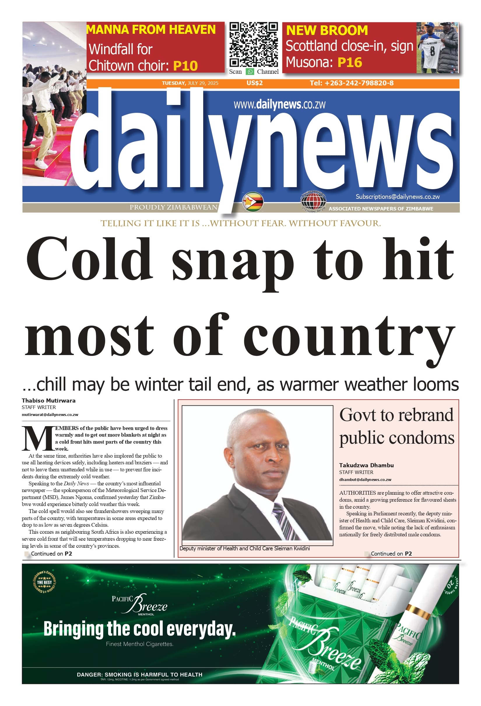Tuesday 29 July 2025